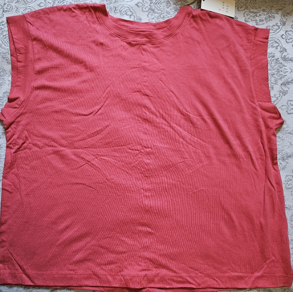 A New Day Boxy Tshirt. Pink.
